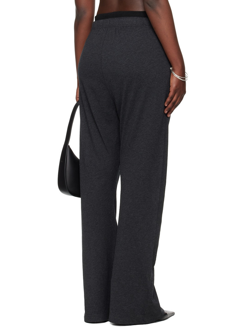 Gray Holiday Jersey Flare Lounge Pants 3