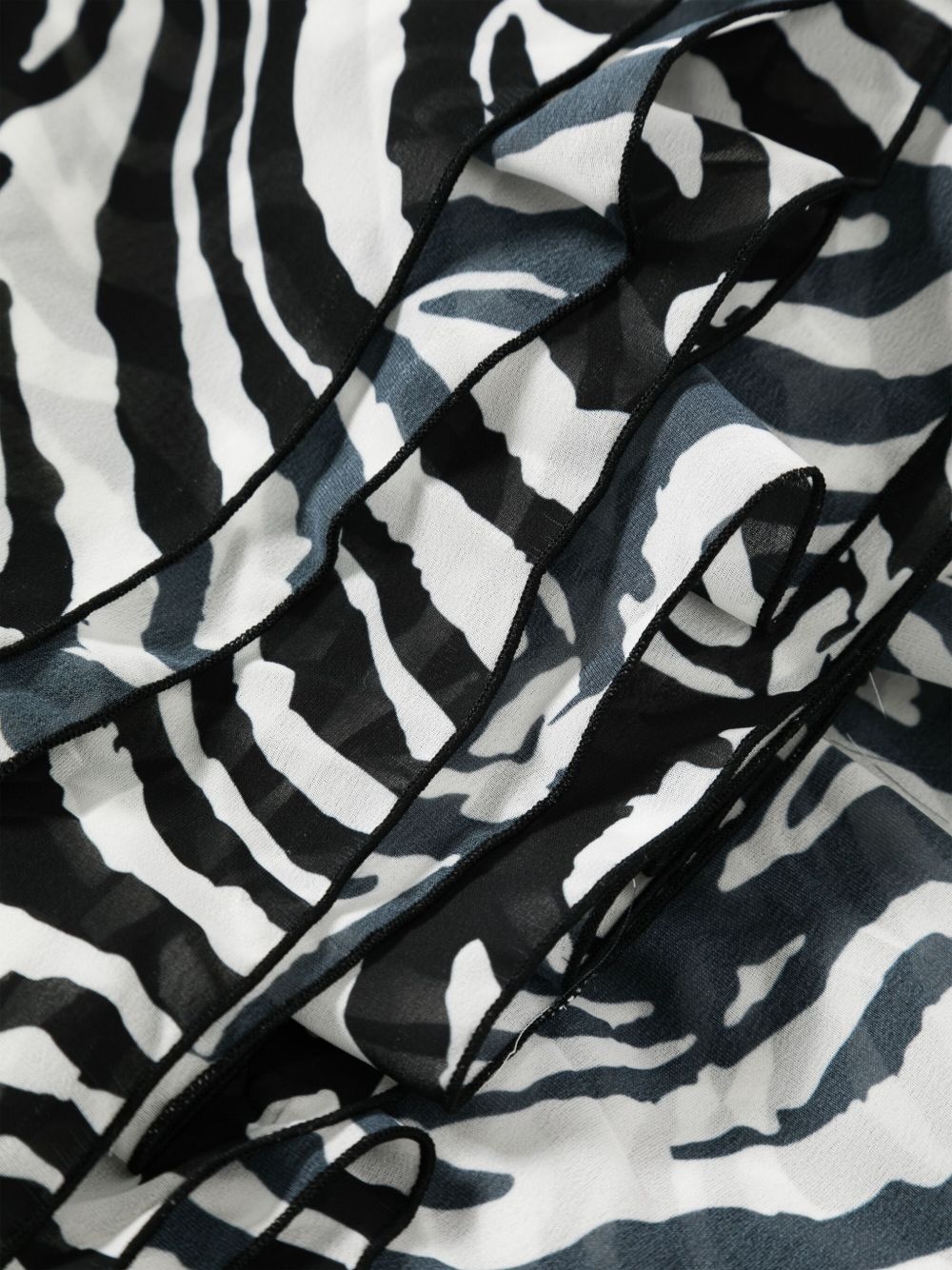 x Reina Olga zebra-print maxi dress - 3