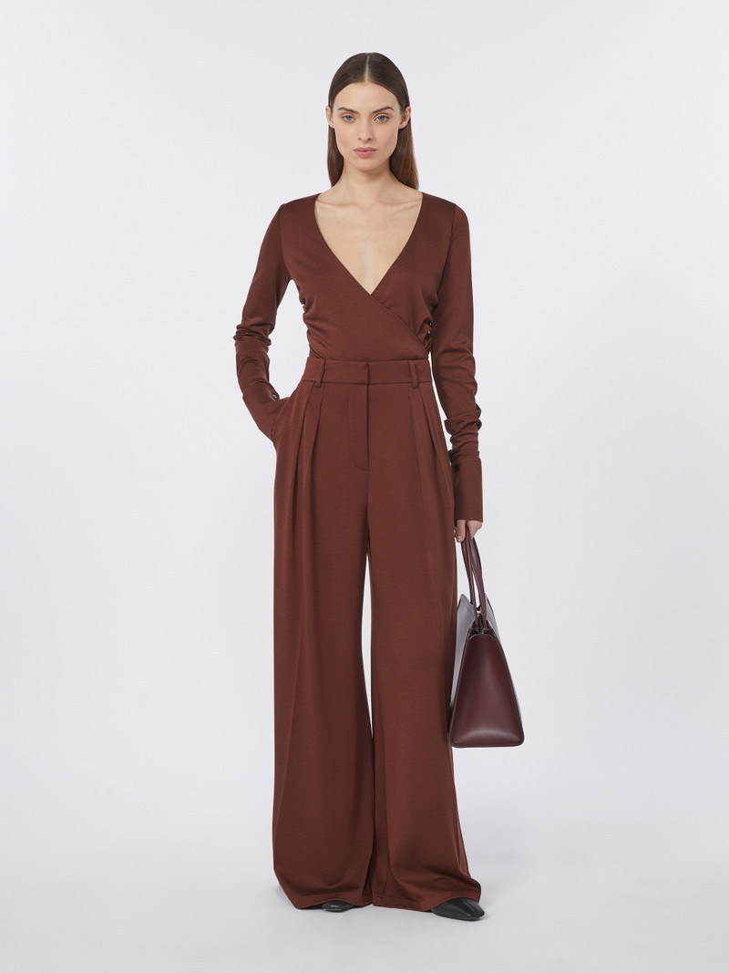 Max Mara NIGELLA Wool jersey bodysuit outlook