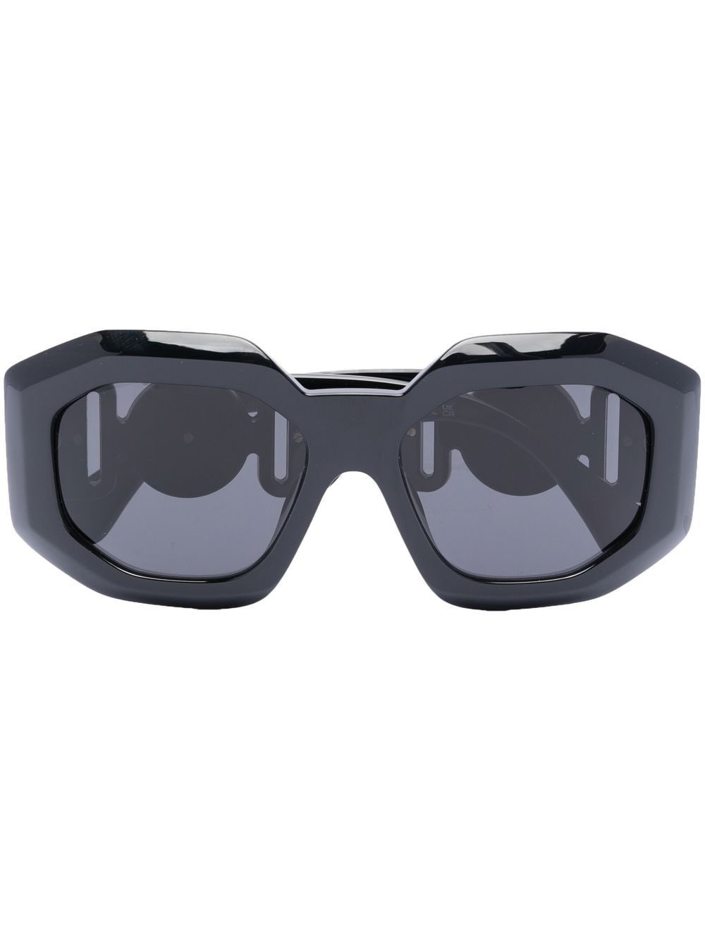 oversized geometric frame sunglasses - 1