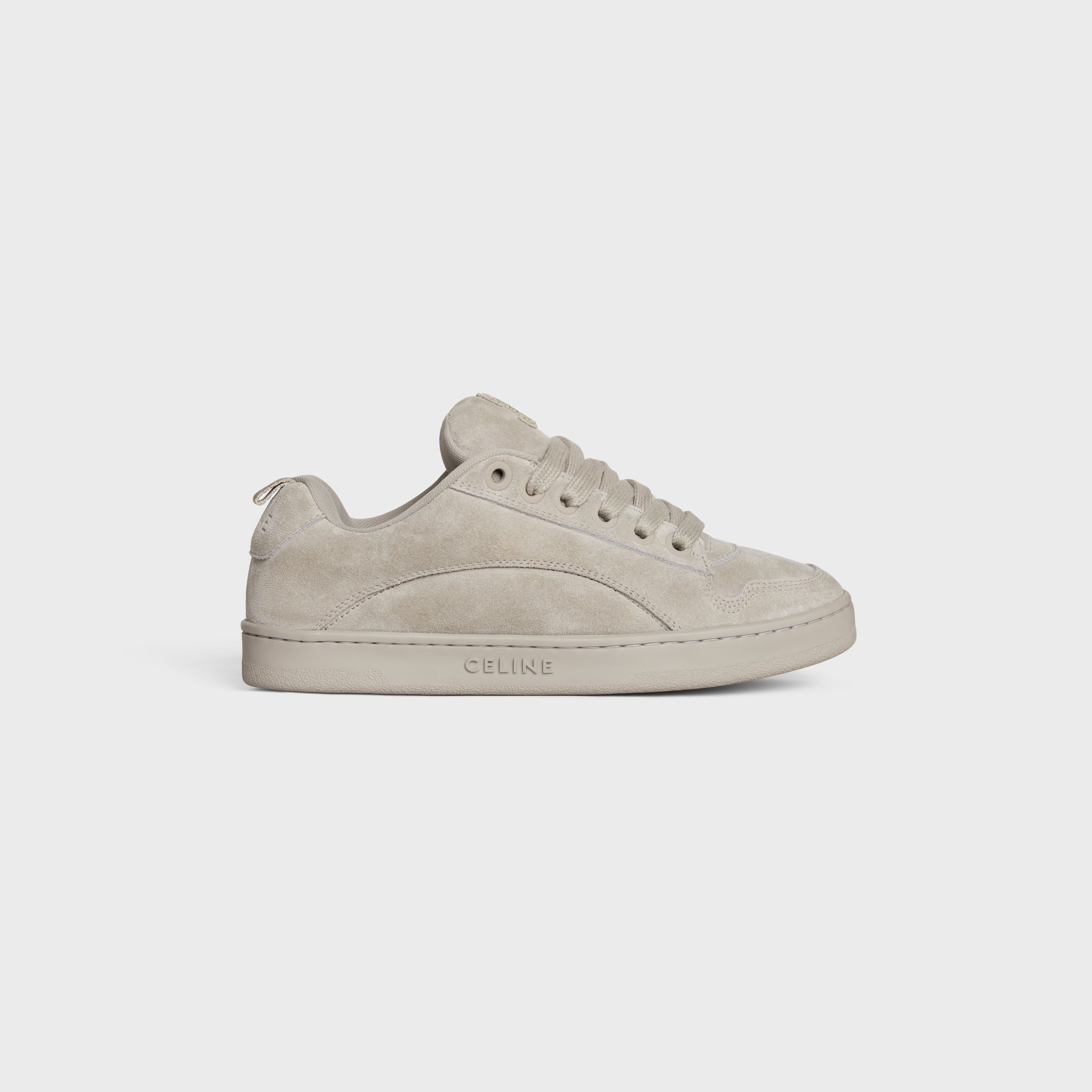 CELINE CELINE HUNTINGTON LOW LACE-UP SNEAKER in SUEDE
