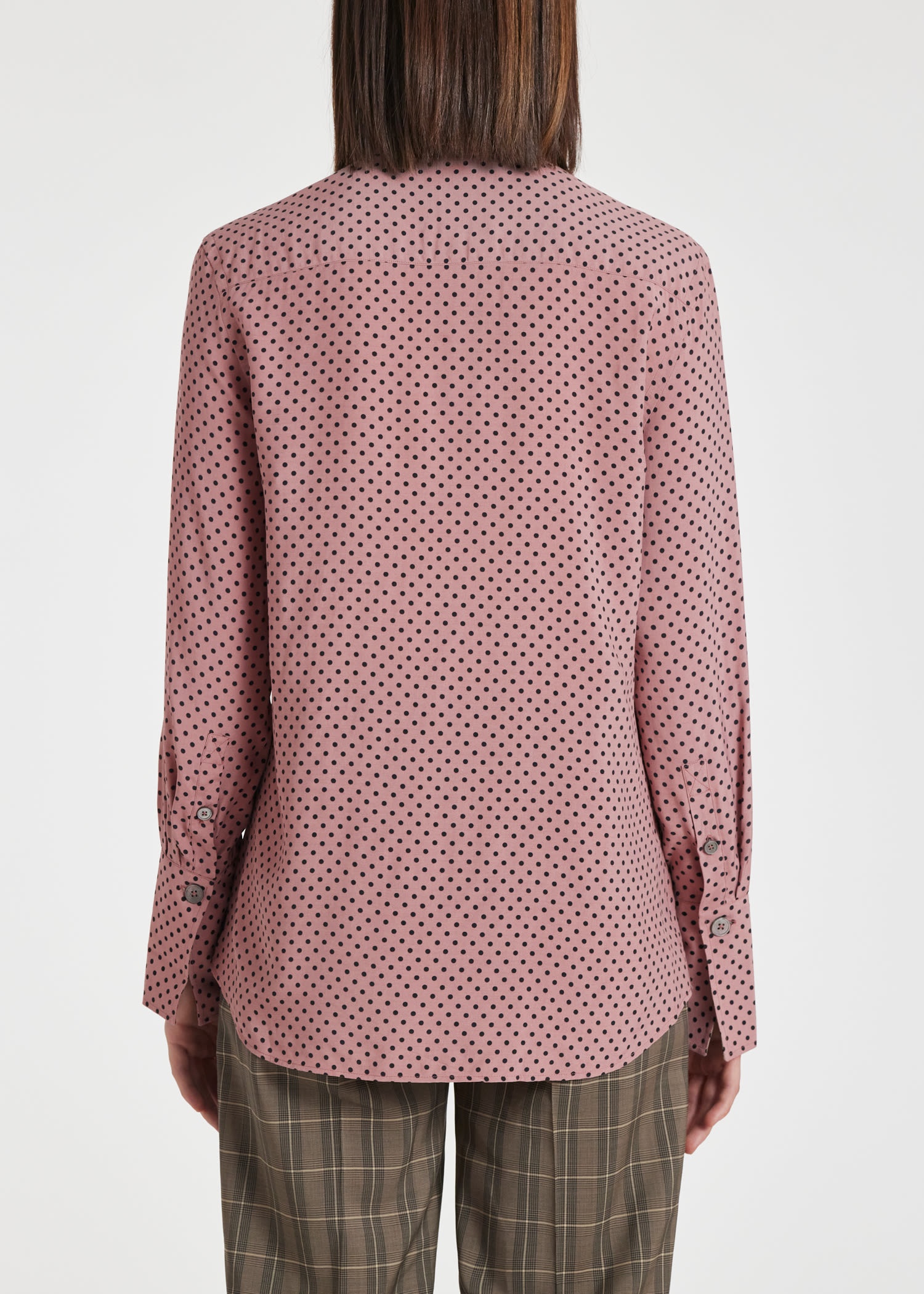 Polka Dot Viscose Shirt - 4