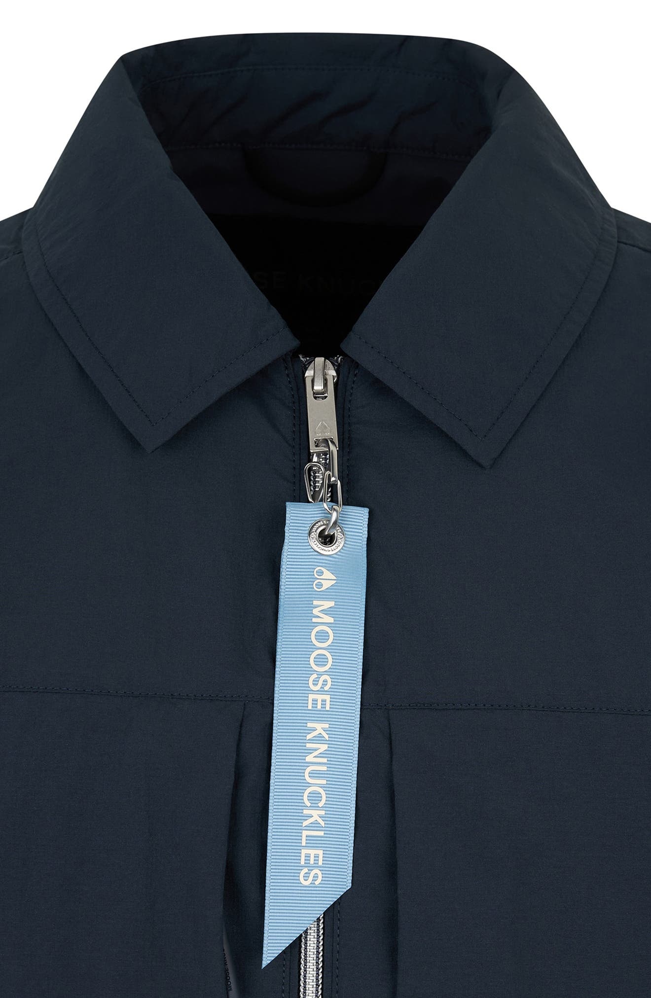 Moose Knuckles Waverly Water Repellent Stretch Shirt Jacket in Black at Nordstrom - 6
