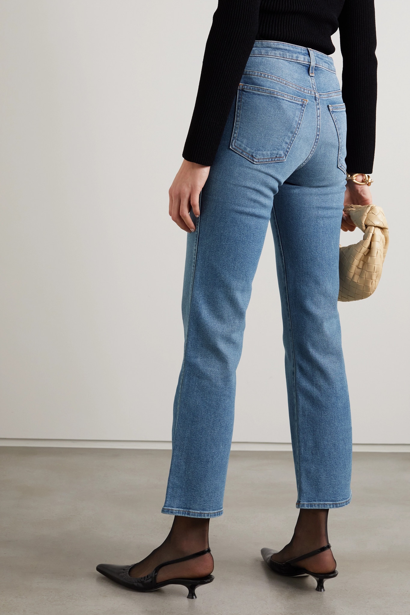 Vivian cropped high-rise bootcut jeans - 4