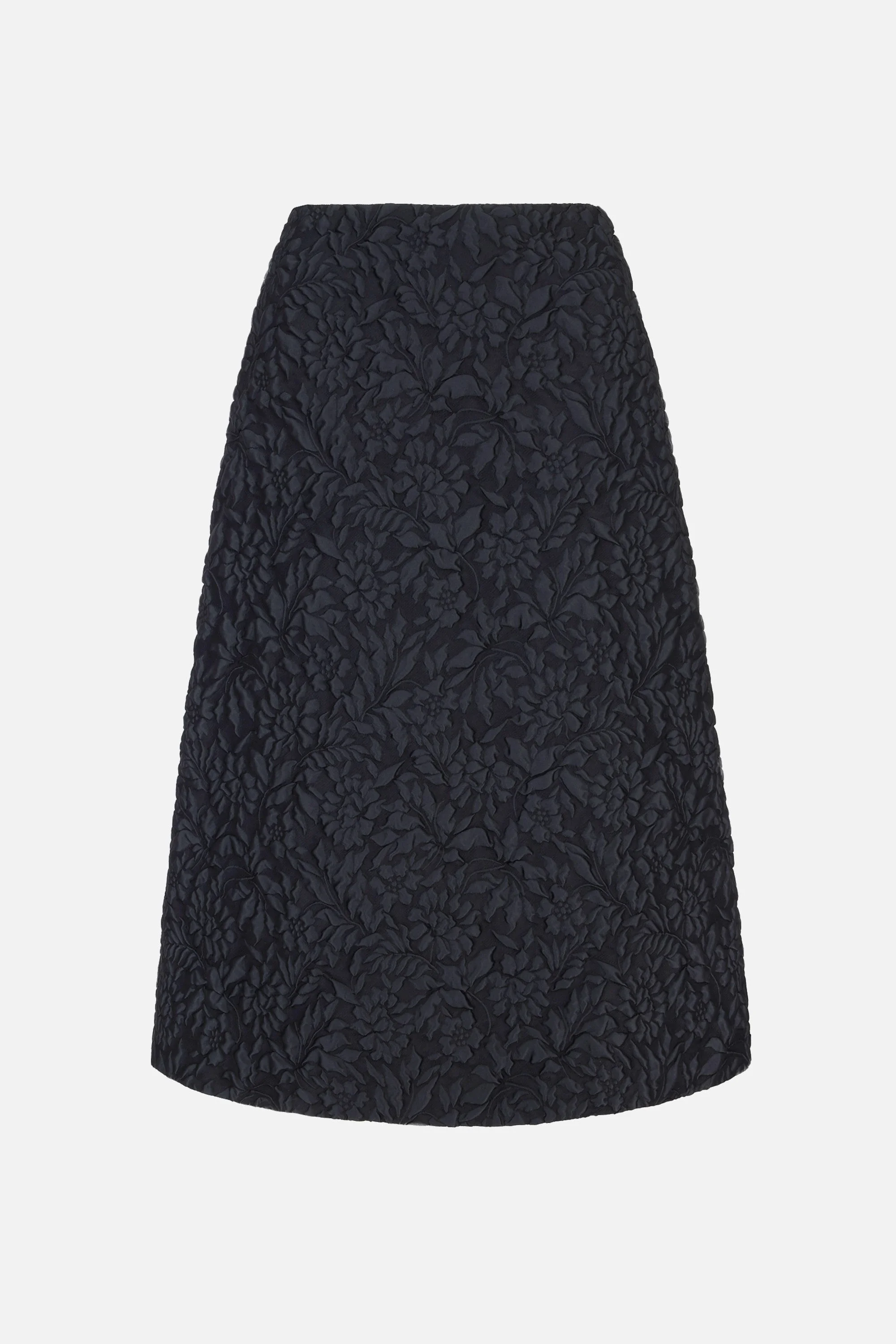 Anais Skirt In Black Embossed Jacquard - 1