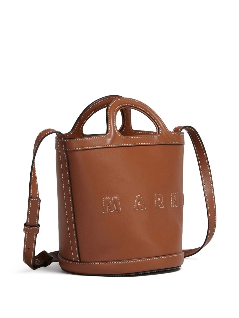 Tropicalia leather bucket bag - 4