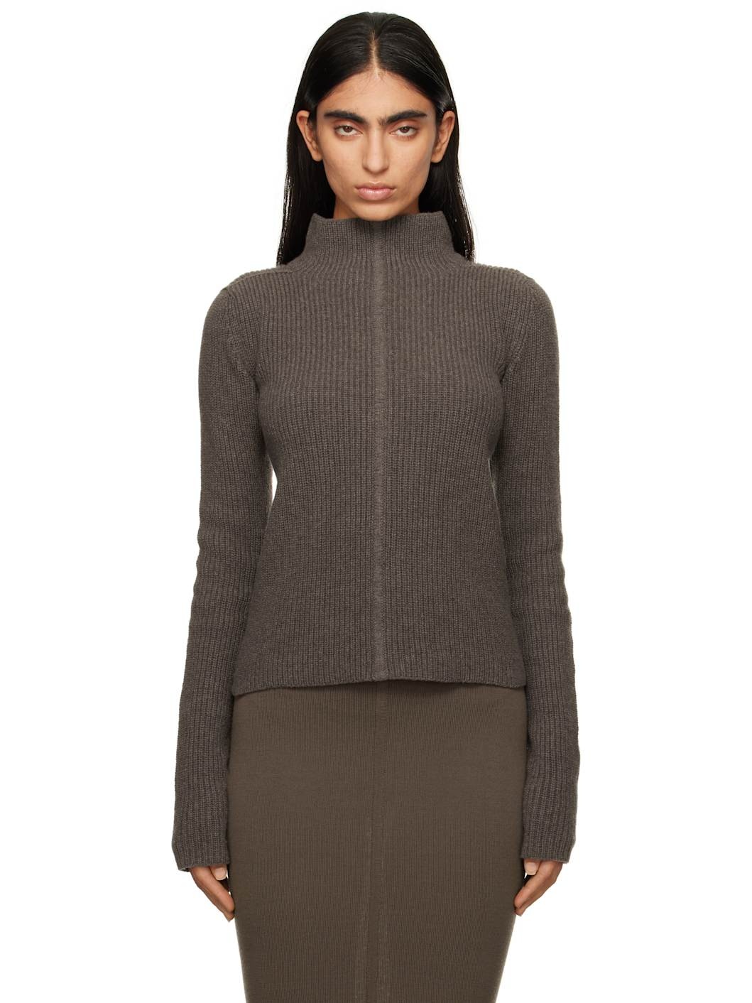 Gray Porterville Headon DBL Lupetto Turtleneck - 1