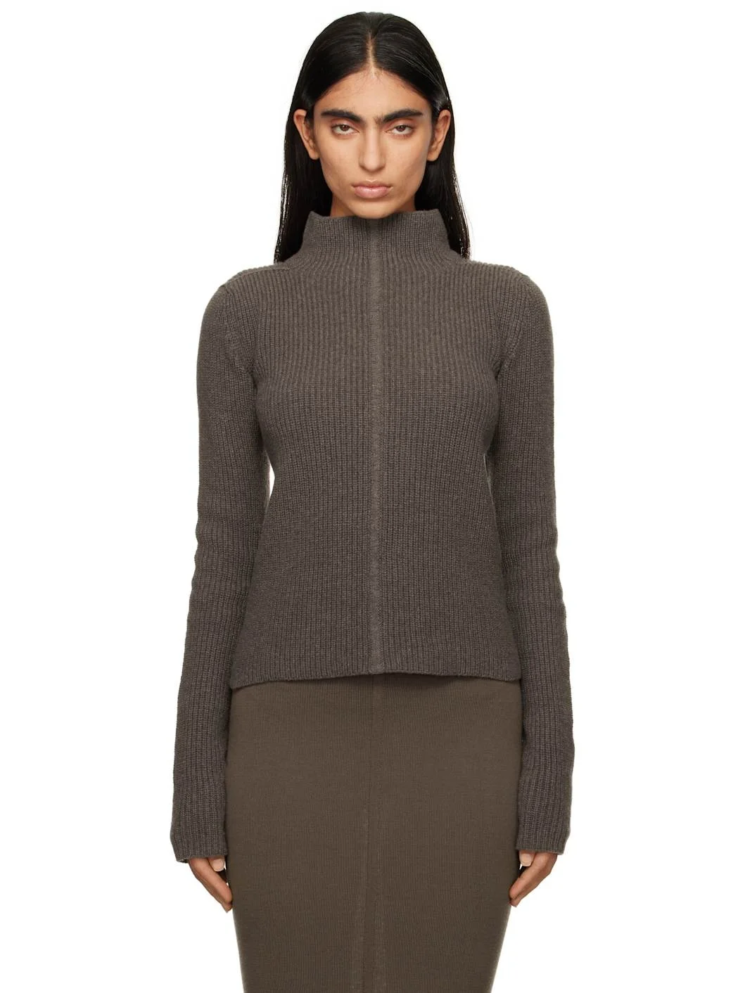 Gray Porterville Headon DBL Lupetto Turtleneck - 1