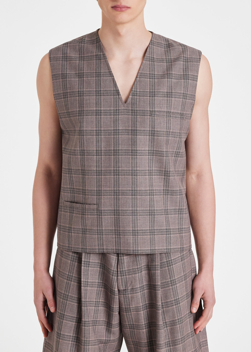 Check Wool Vest 4
