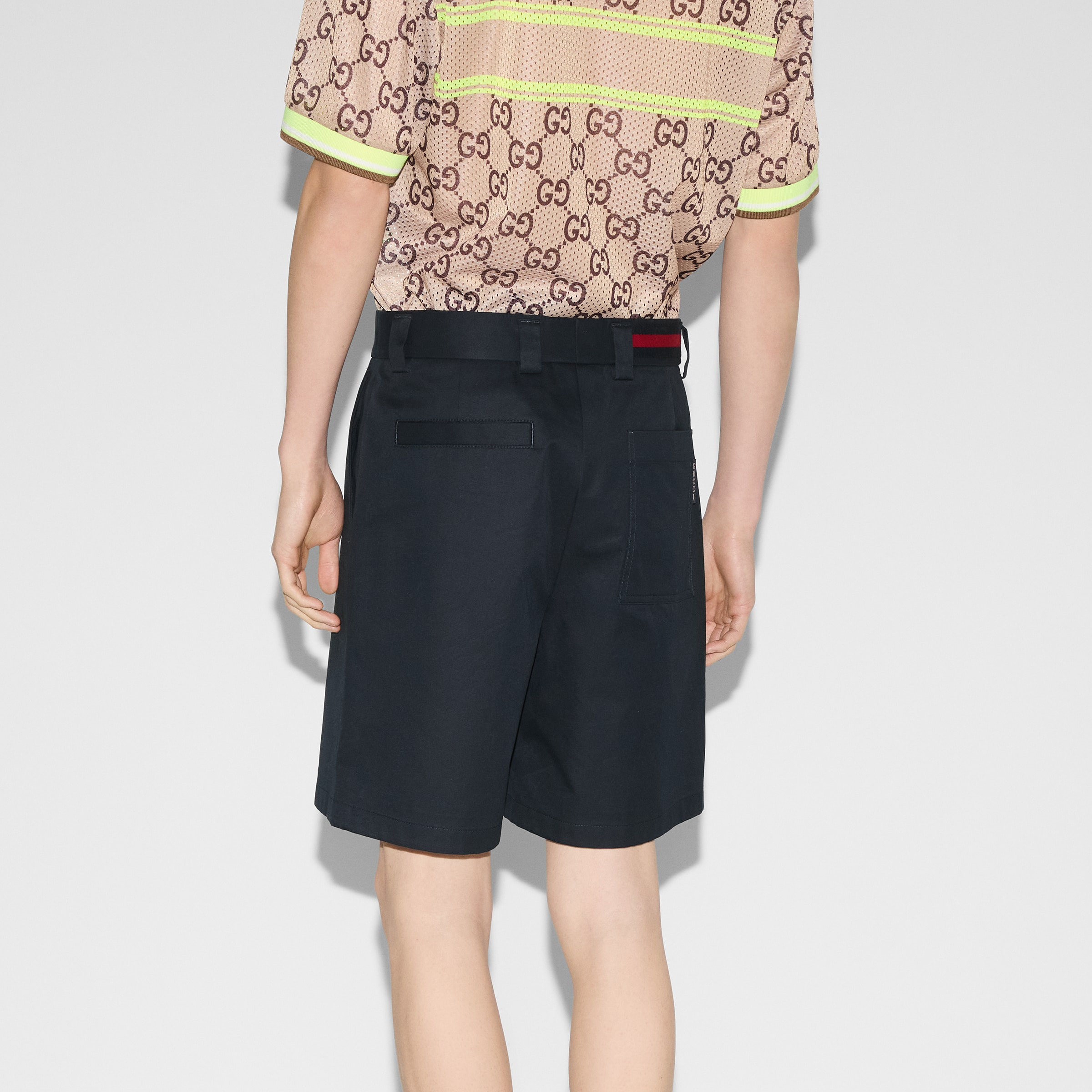 Double cotton twill short with Web - 4