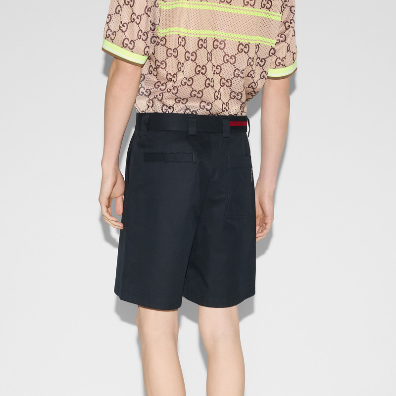 Double cotton twill short with Web 4