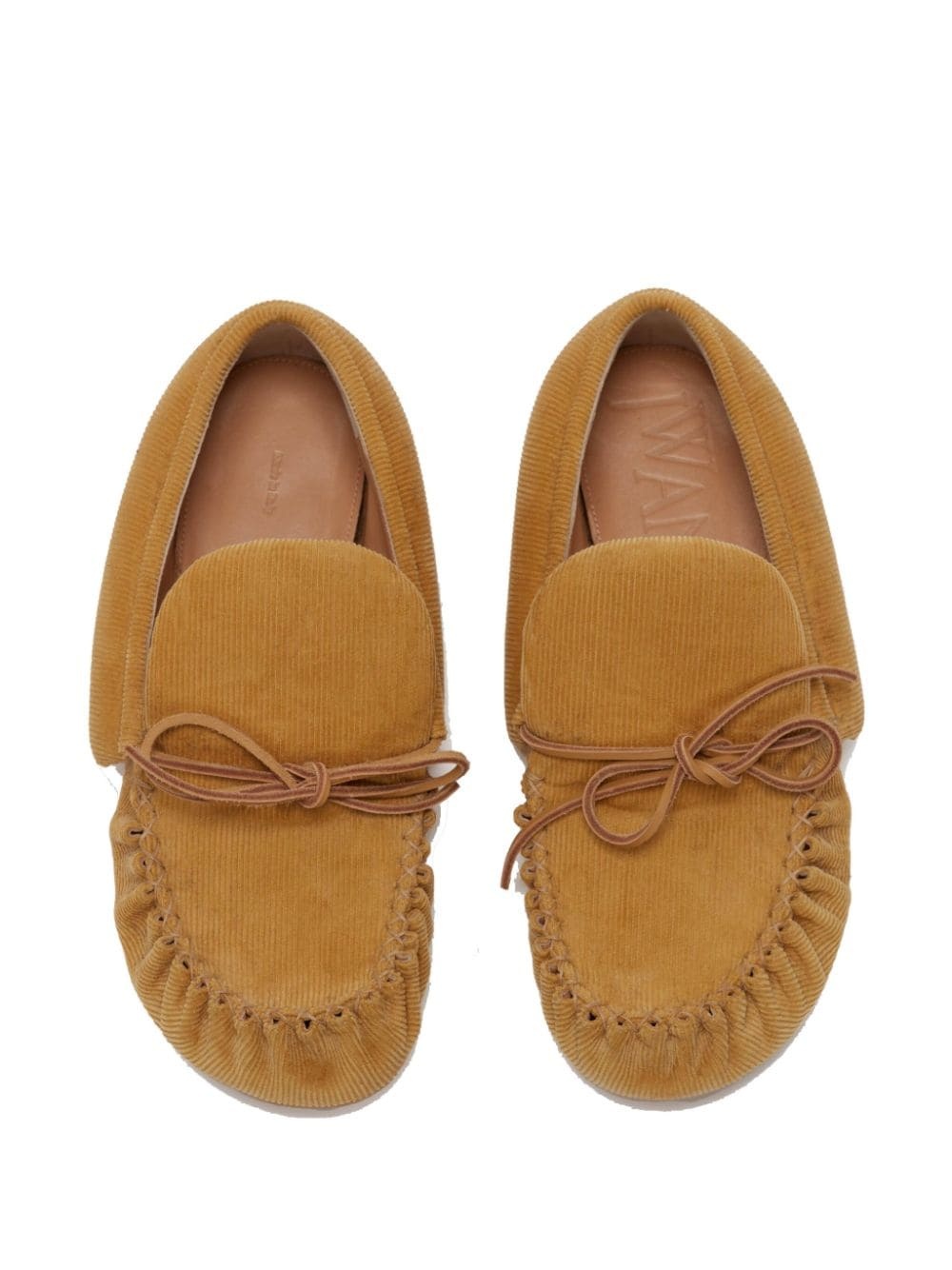corduroy moccasin loafers - 4