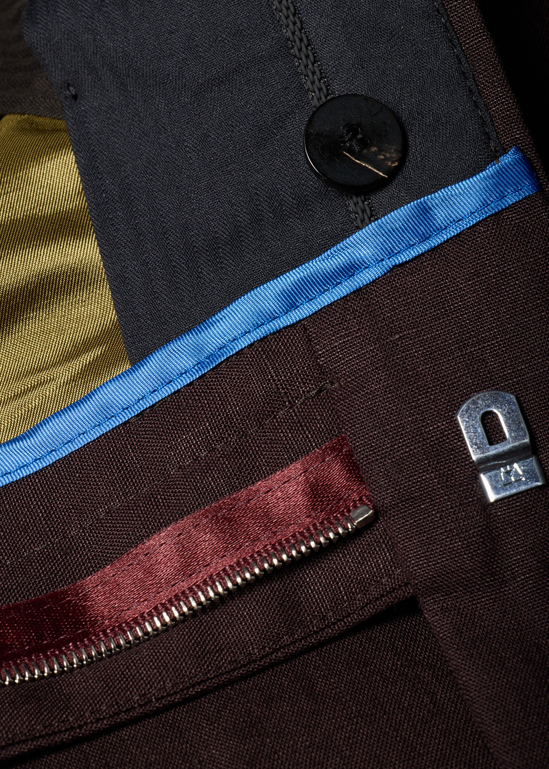 Aubergine Linen Suit 7