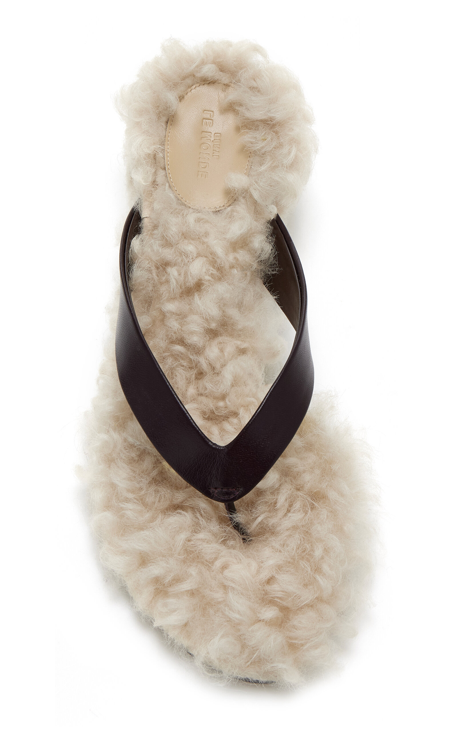 Shearling Thong Sandals multi - 3