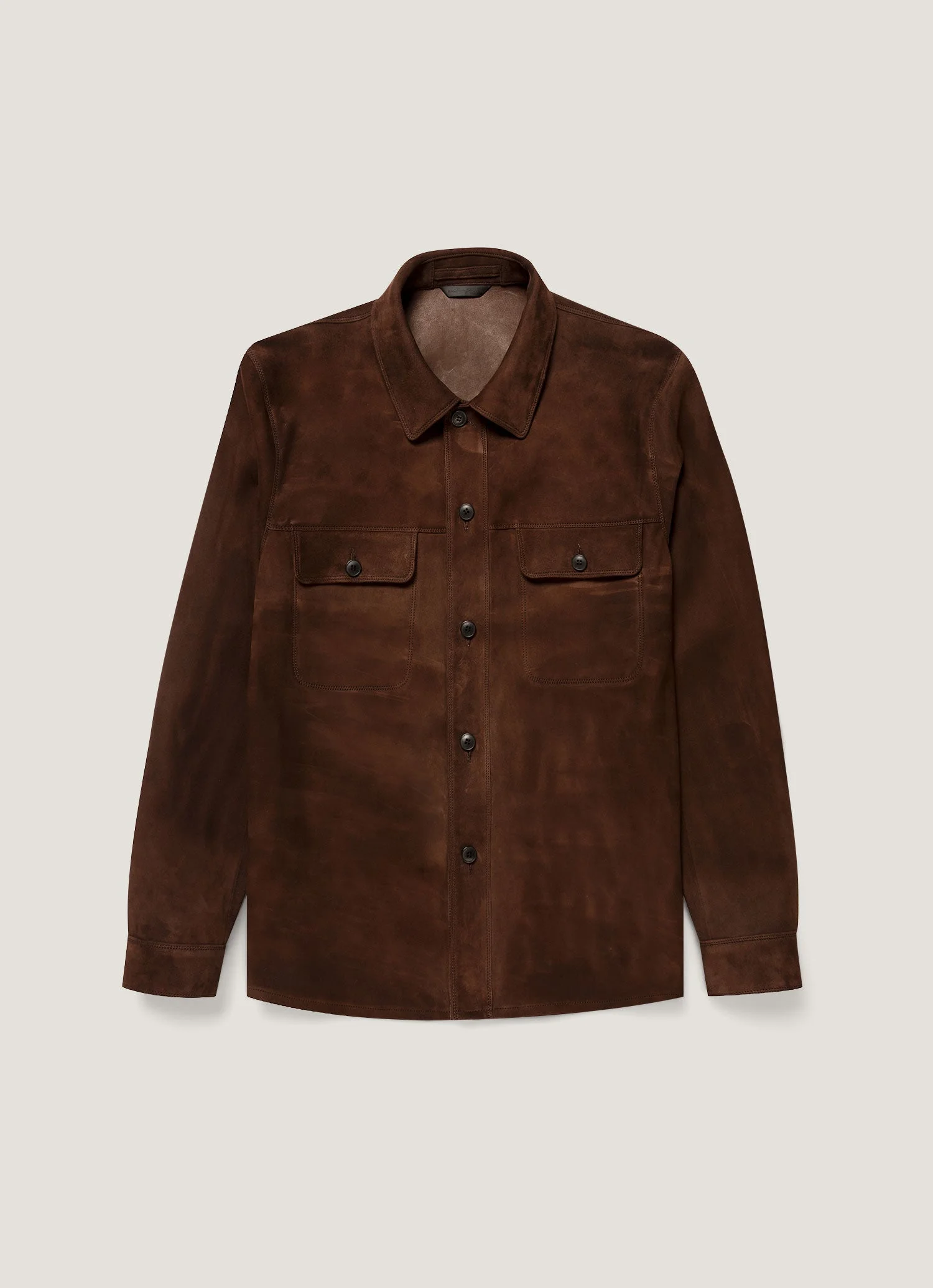 Suede Overshirt - 1