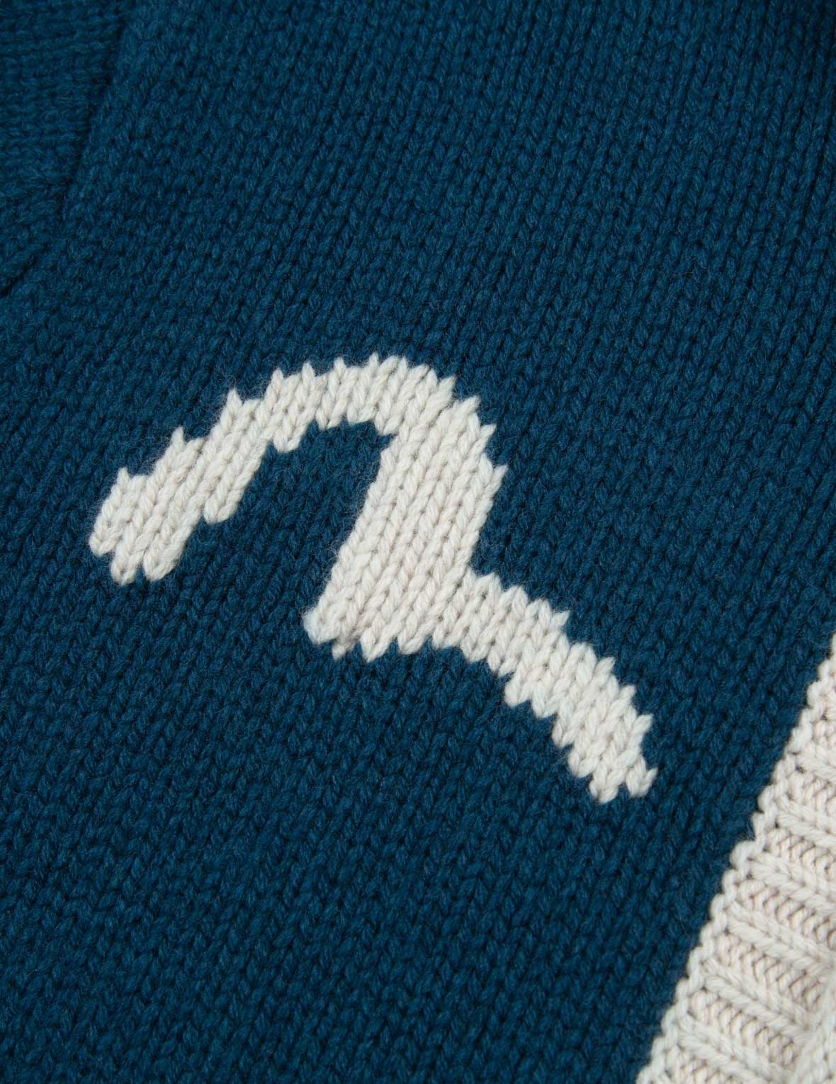 DARUMA INTARSIA-KNIT ZIP-UP SWEATER - 9