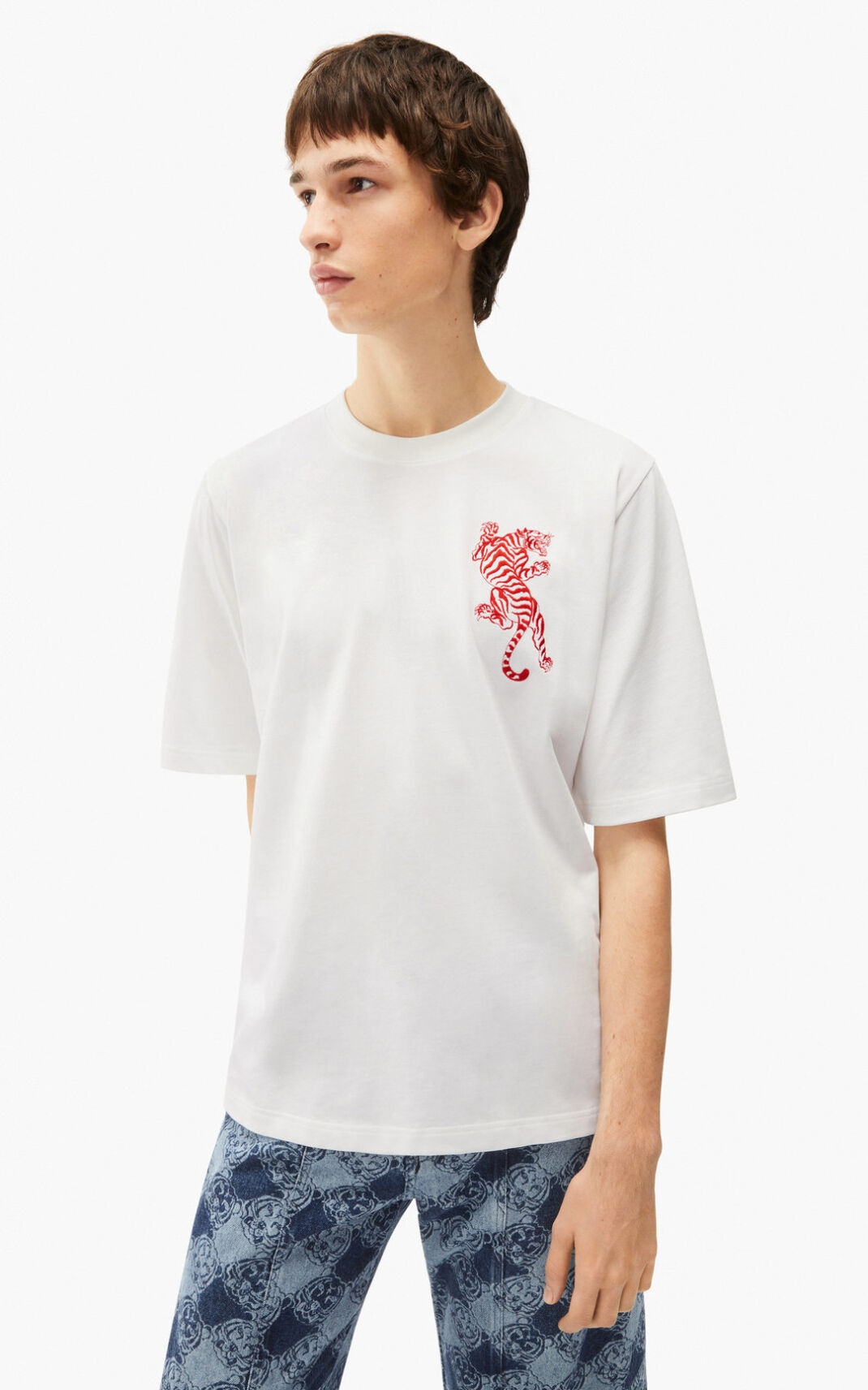 'K Climbing Tiger' oversize T-shirt - 2