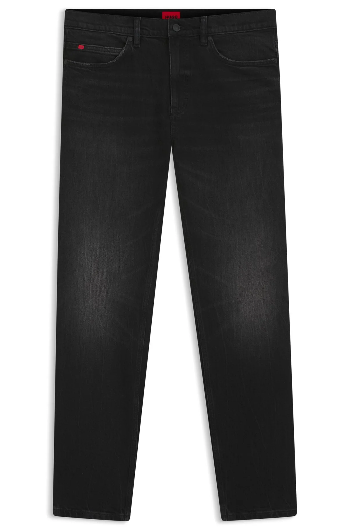 SLIM-FIT JEANS IN BLACK STRETCH DENIM - 1