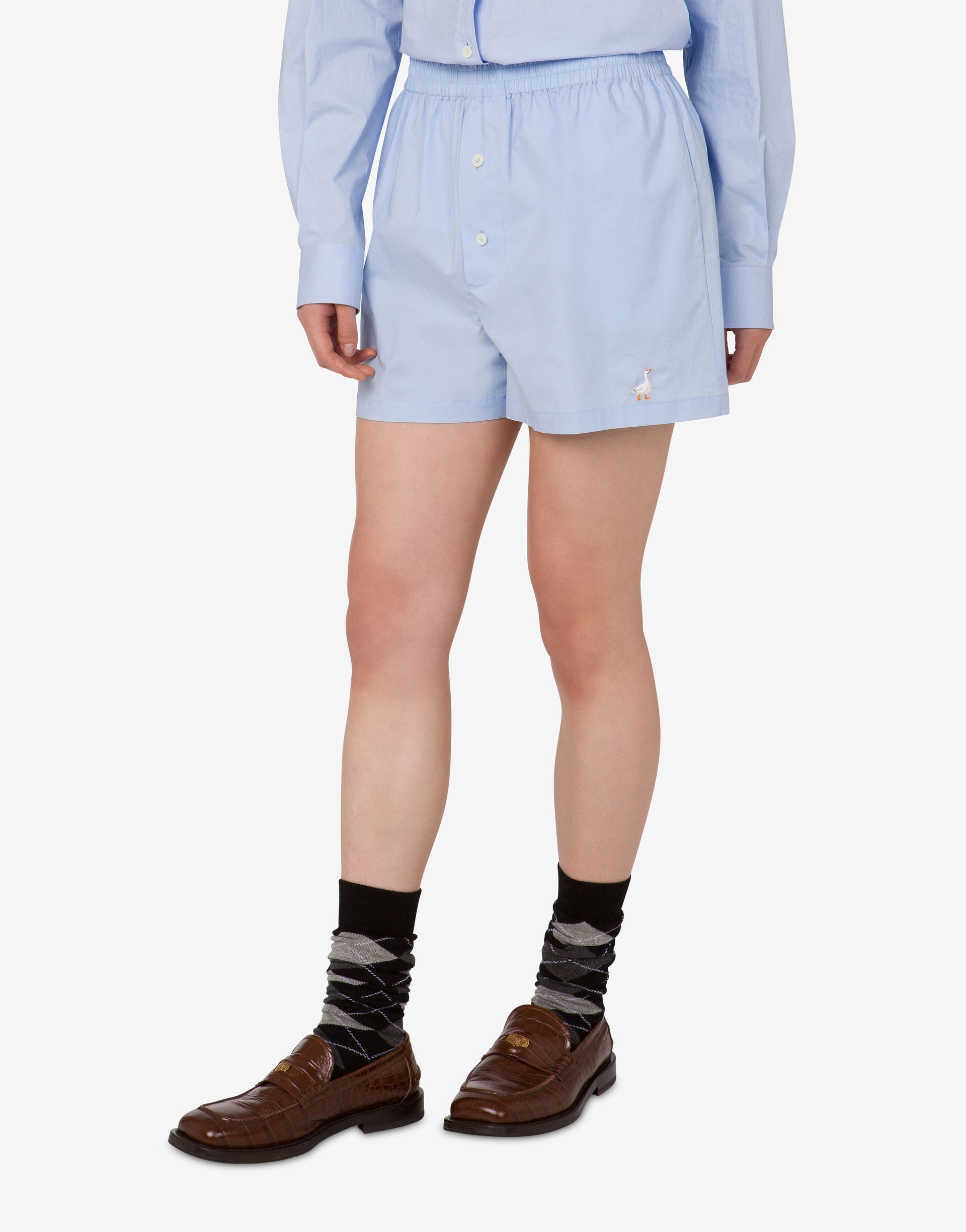 POPLIN SHORTS GOOSE - 2