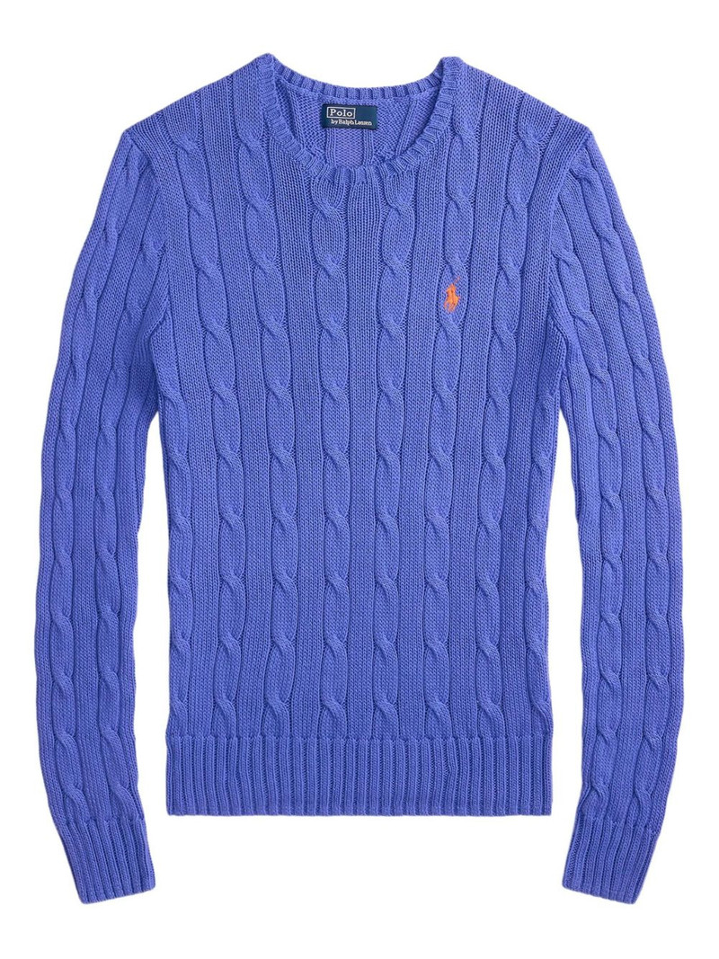 cable-knit cotton sweater 1