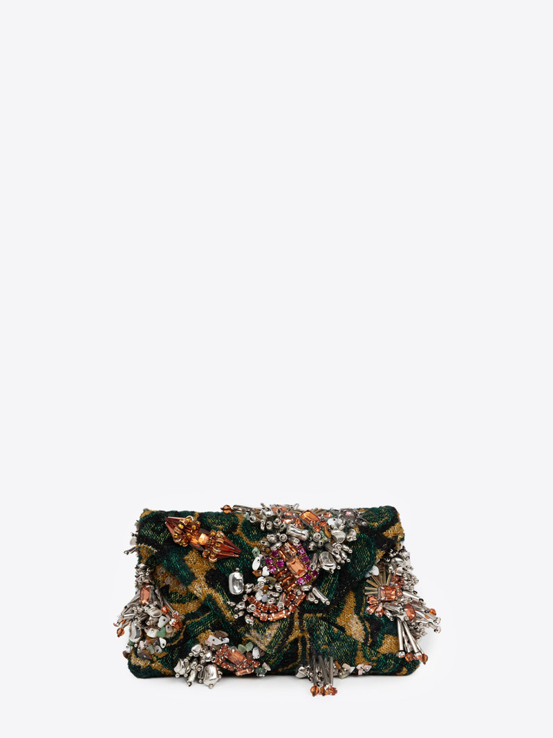 Dries Van Noten EMBELLISHED ENVELOPE BAG outlook