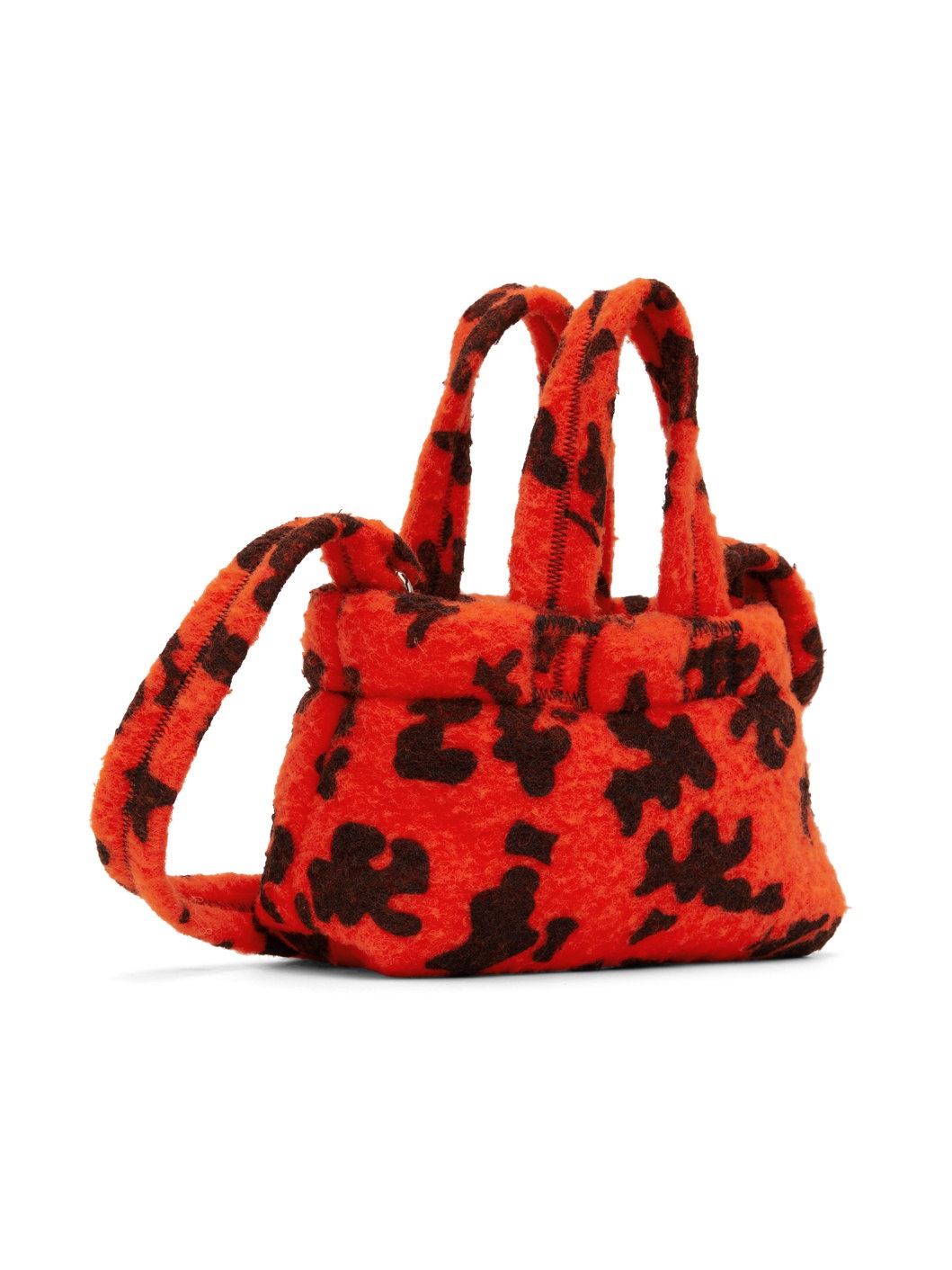 Orange Mini Puffer Bag - 3