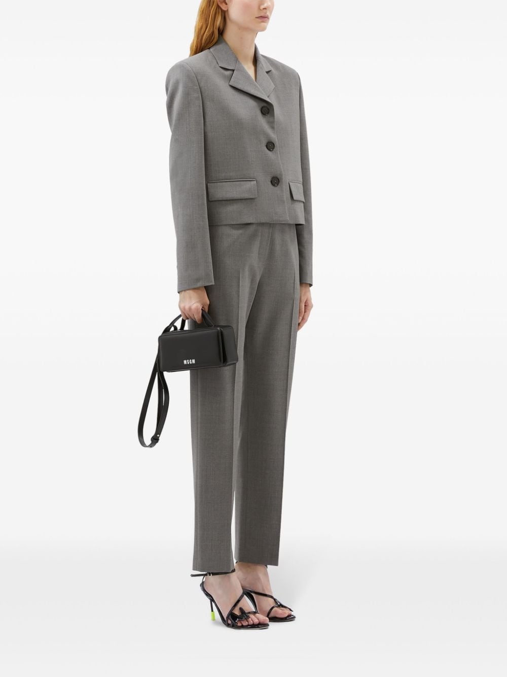 straight-leg virgin-wool-blend trousers - 2