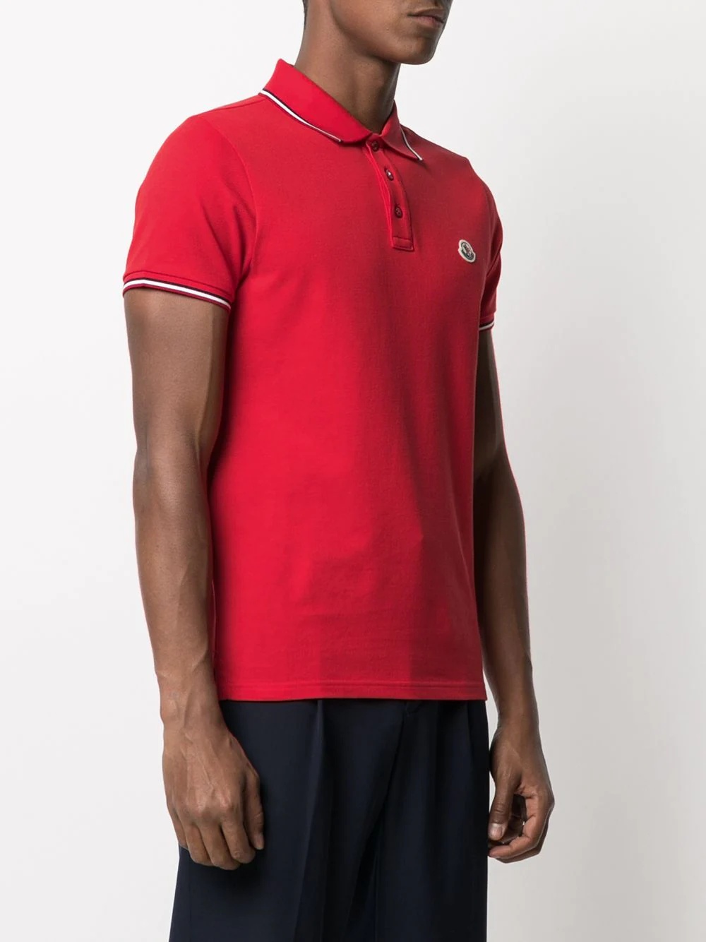 tricolour-trim polo shirt - 3