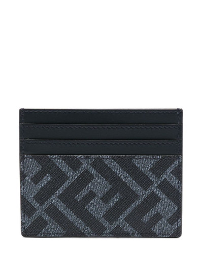 FENDI Diagonal leather card holder outlook