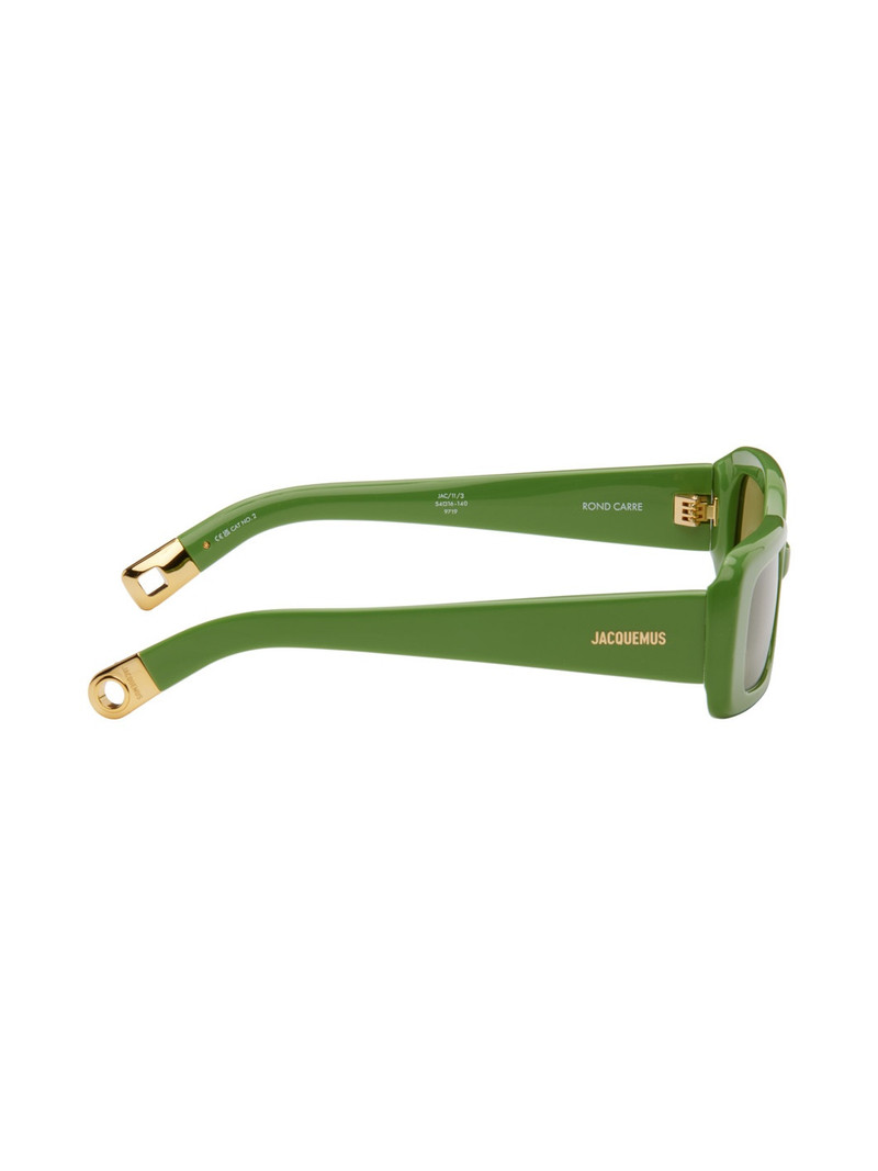 JACQUEMUS Green 'Les lunettes Rond Carré' Sunglasses outlook