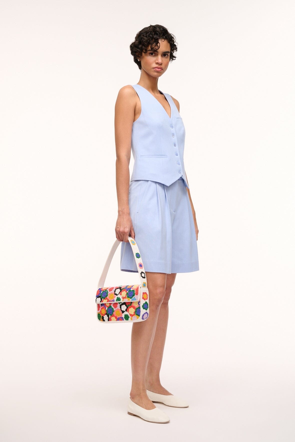 STAUD TOMMY BEADED BAG SPRING BOUQUET - 4