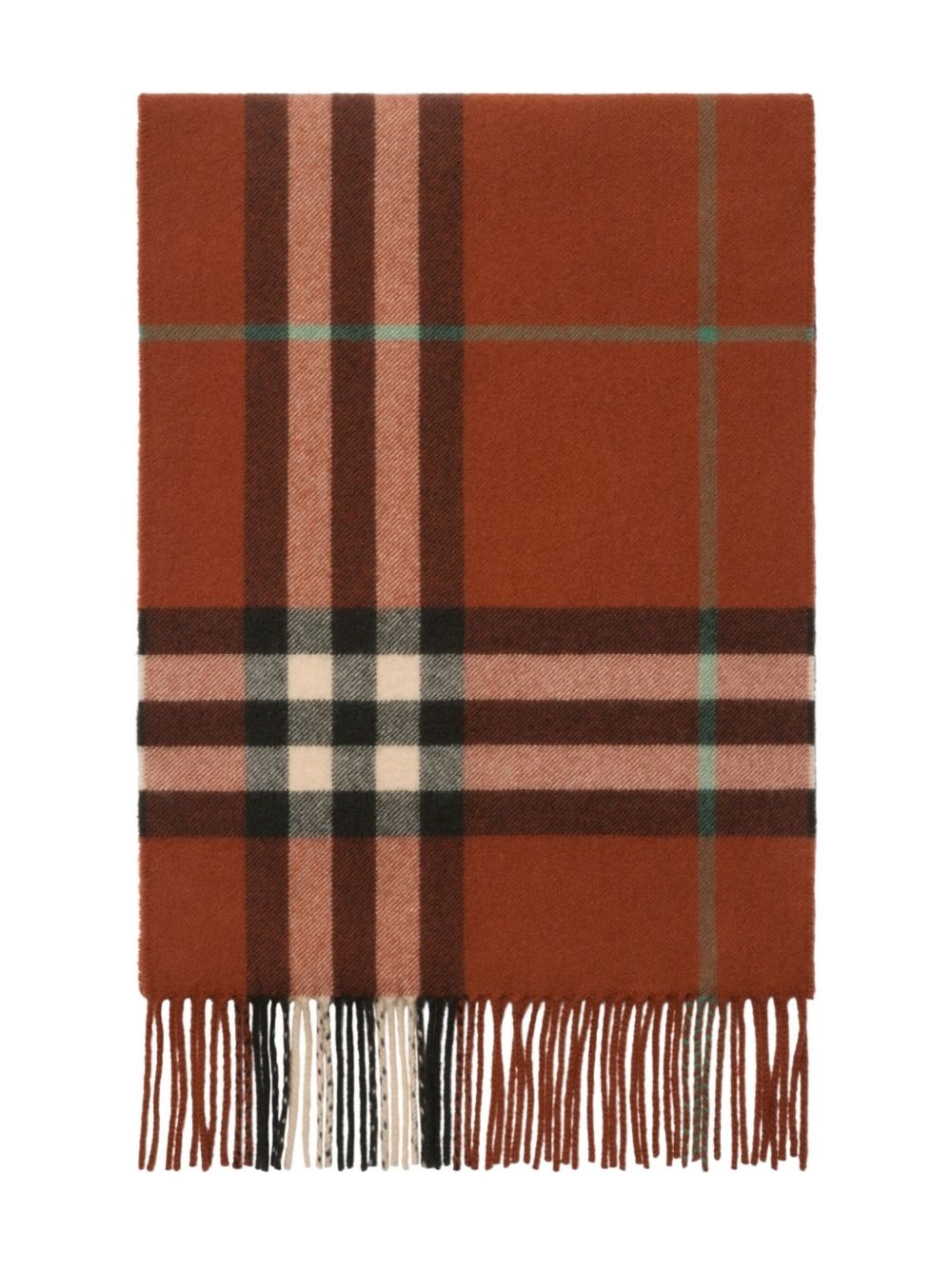 checked cashmere scarf - 2