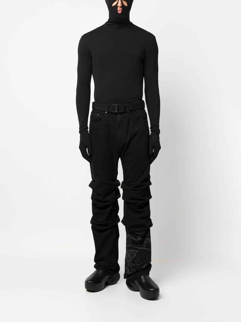 KUSIKOHC cut-out mask gloved sweatshirt outlook