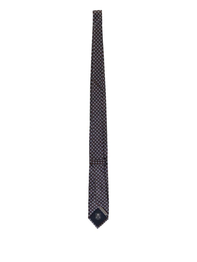 CORNELIANI jacquard silk tie outlook