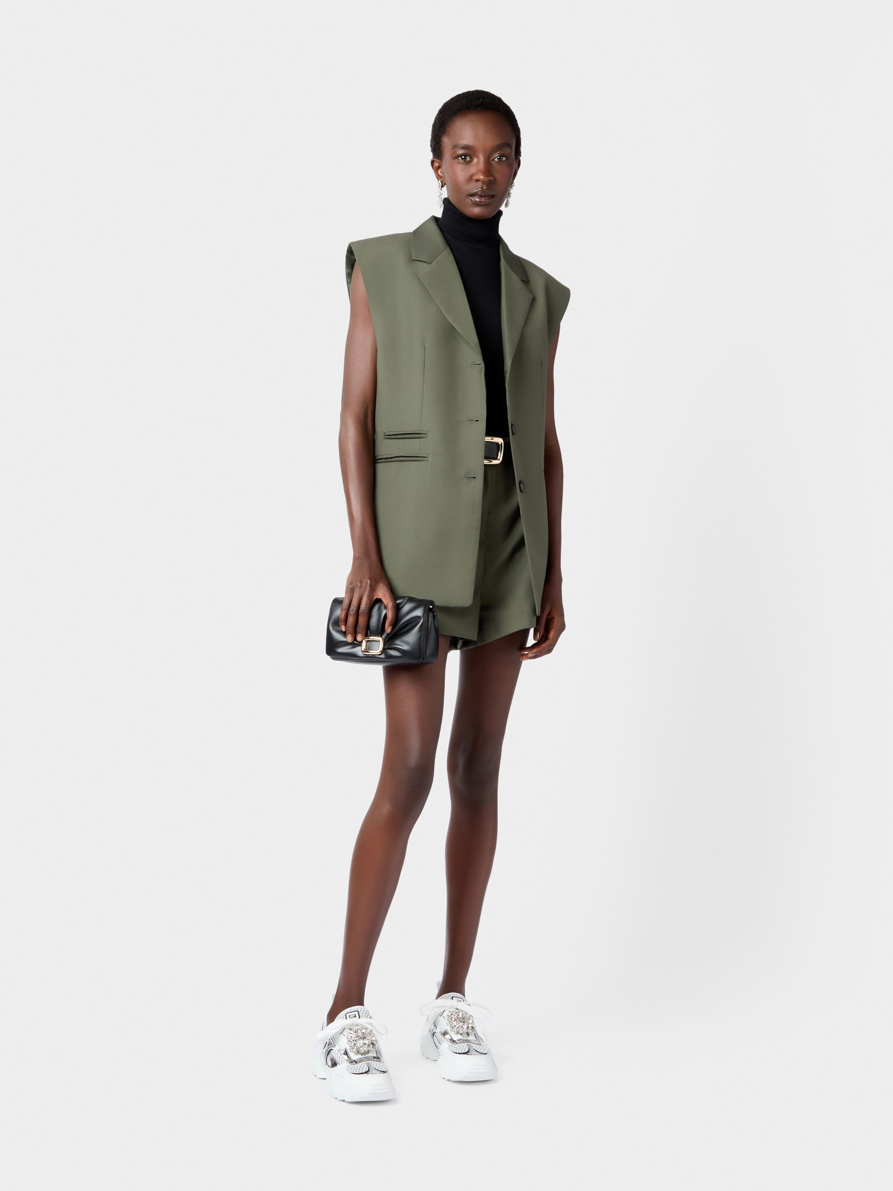 Viv' on the Run Sneakers in leather and fabric - 9