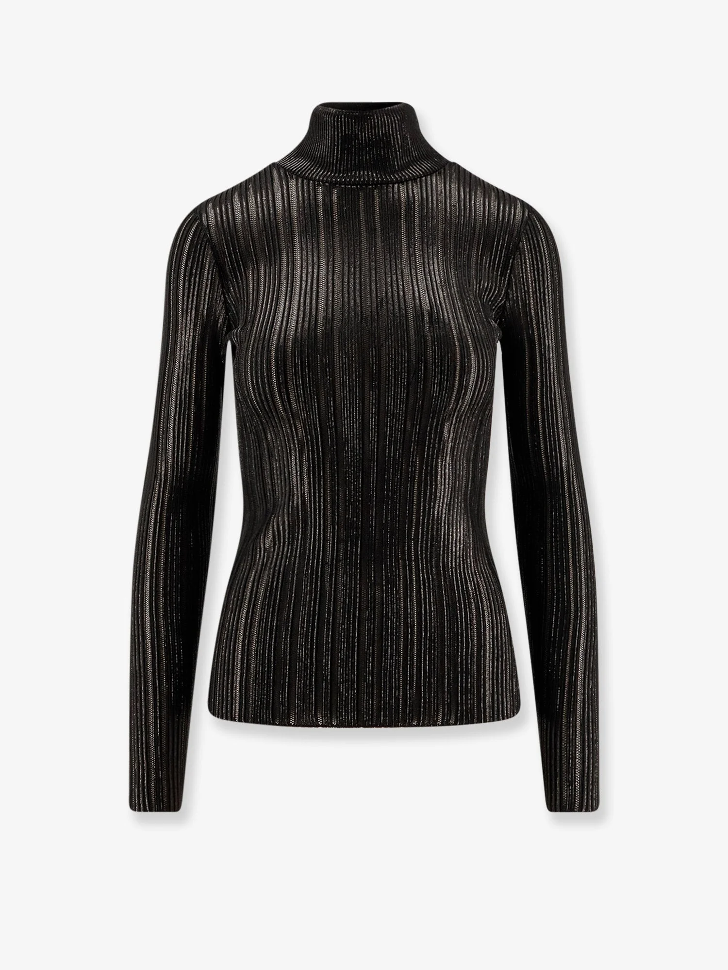 Elisabetta Franchi Metallic Fabric Turtleneck Sweater - 1
