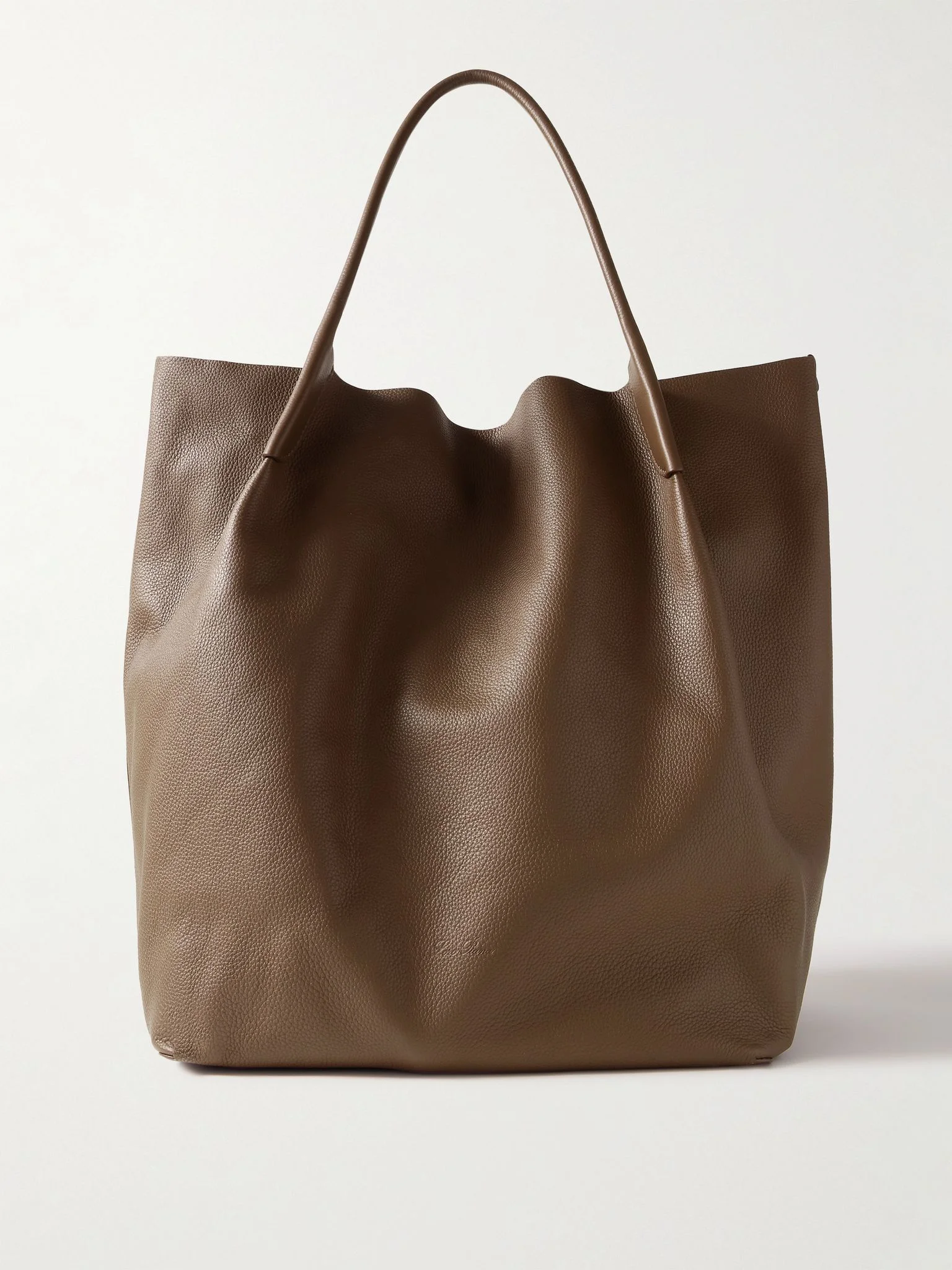 Bale Extra-Large Full-Grain Leather Tote Bag Brown - 1