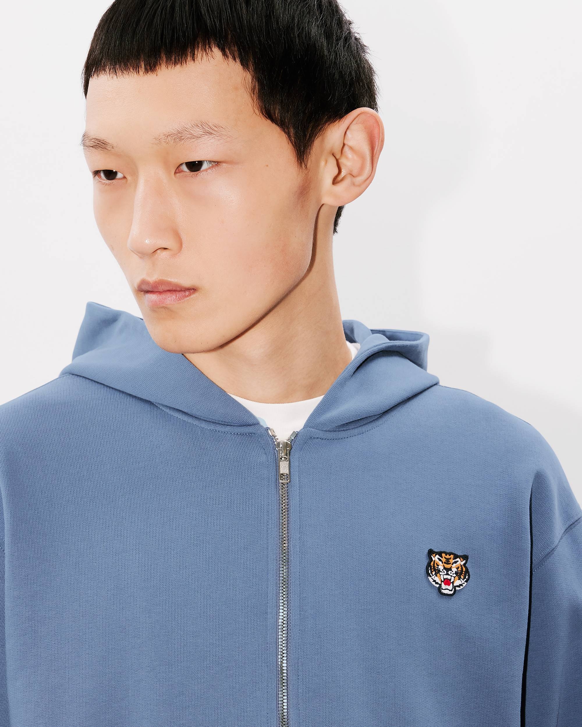 'Lucky Tiger' embroidered zip-up hoodie - 6