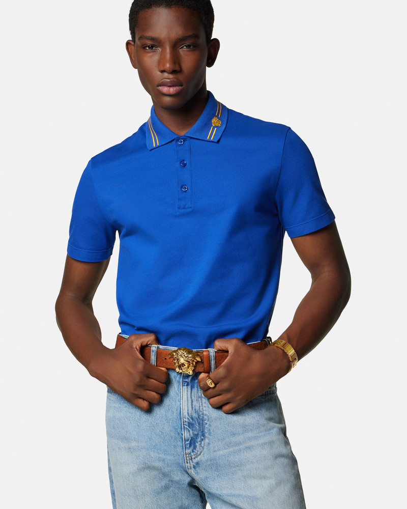 La Medusa Leather Reversible Belt 1.6" 3