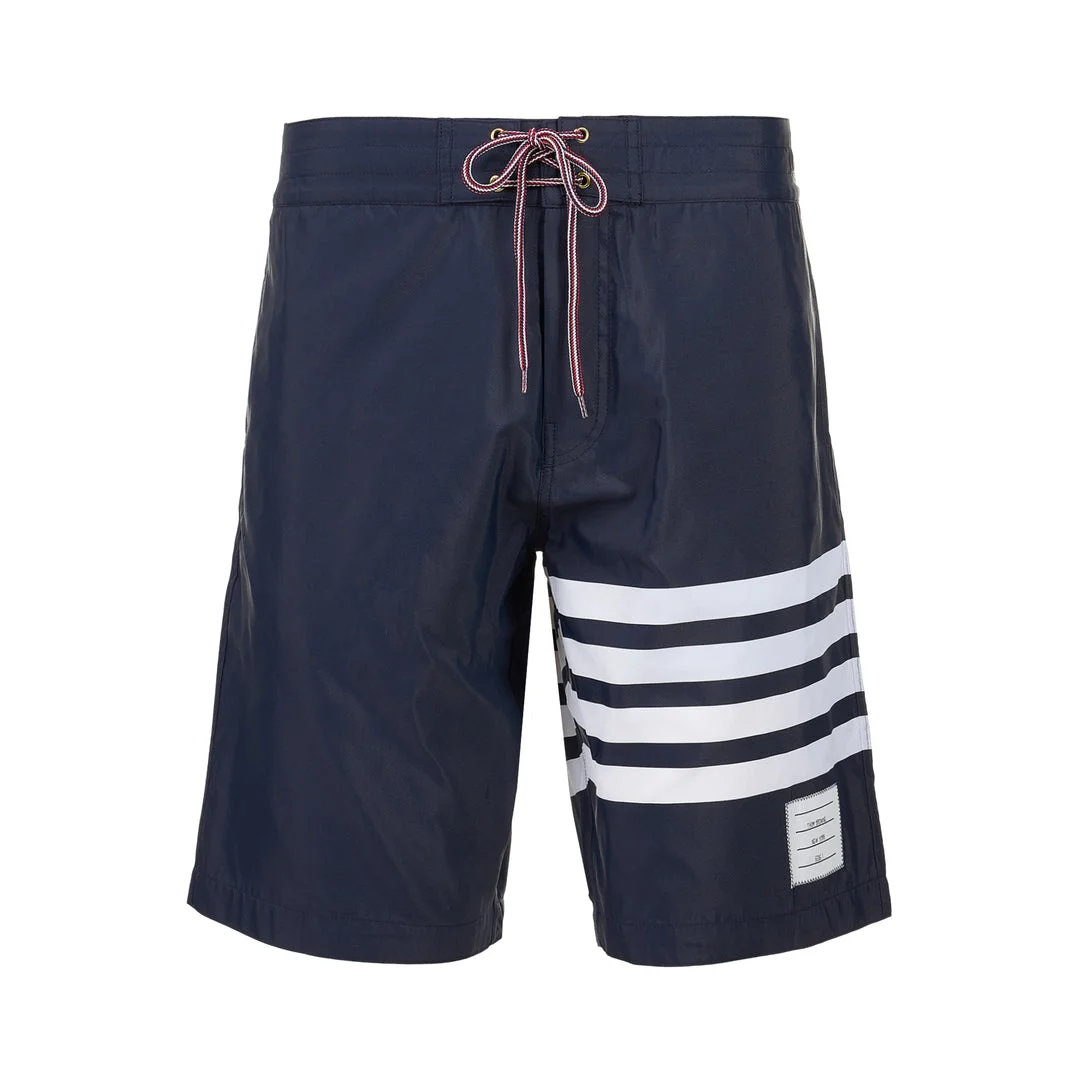 4-Bar Stripe Board Shorts - 1