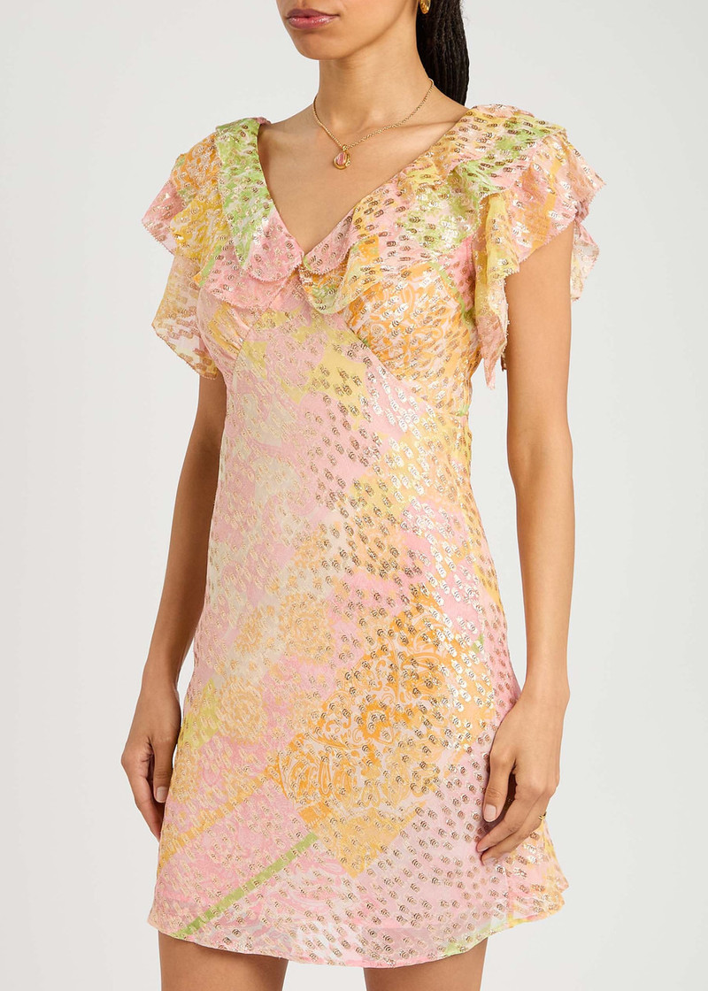 Never Fully Dressed Never Fully Dressed Tilda Printed Chiffon Mini Dress outlook