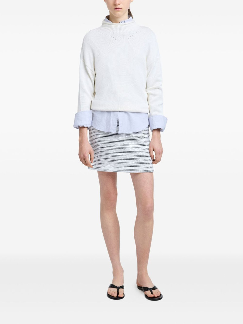 Proenza Schouler Lawson tweed-pattern mini skirt outlook