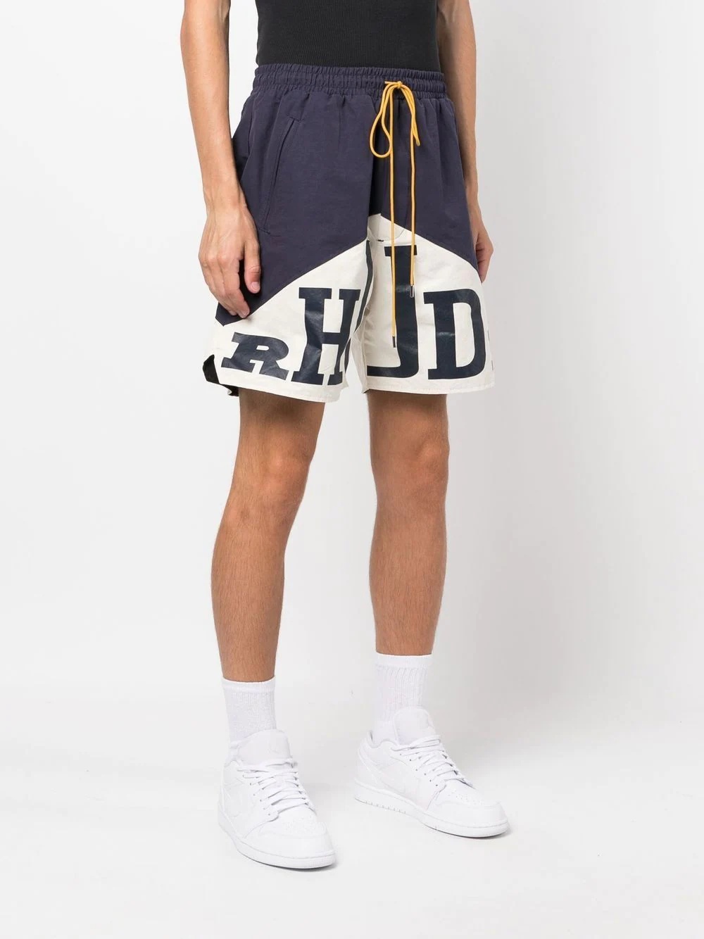 logo-print drawstring shorts - 3