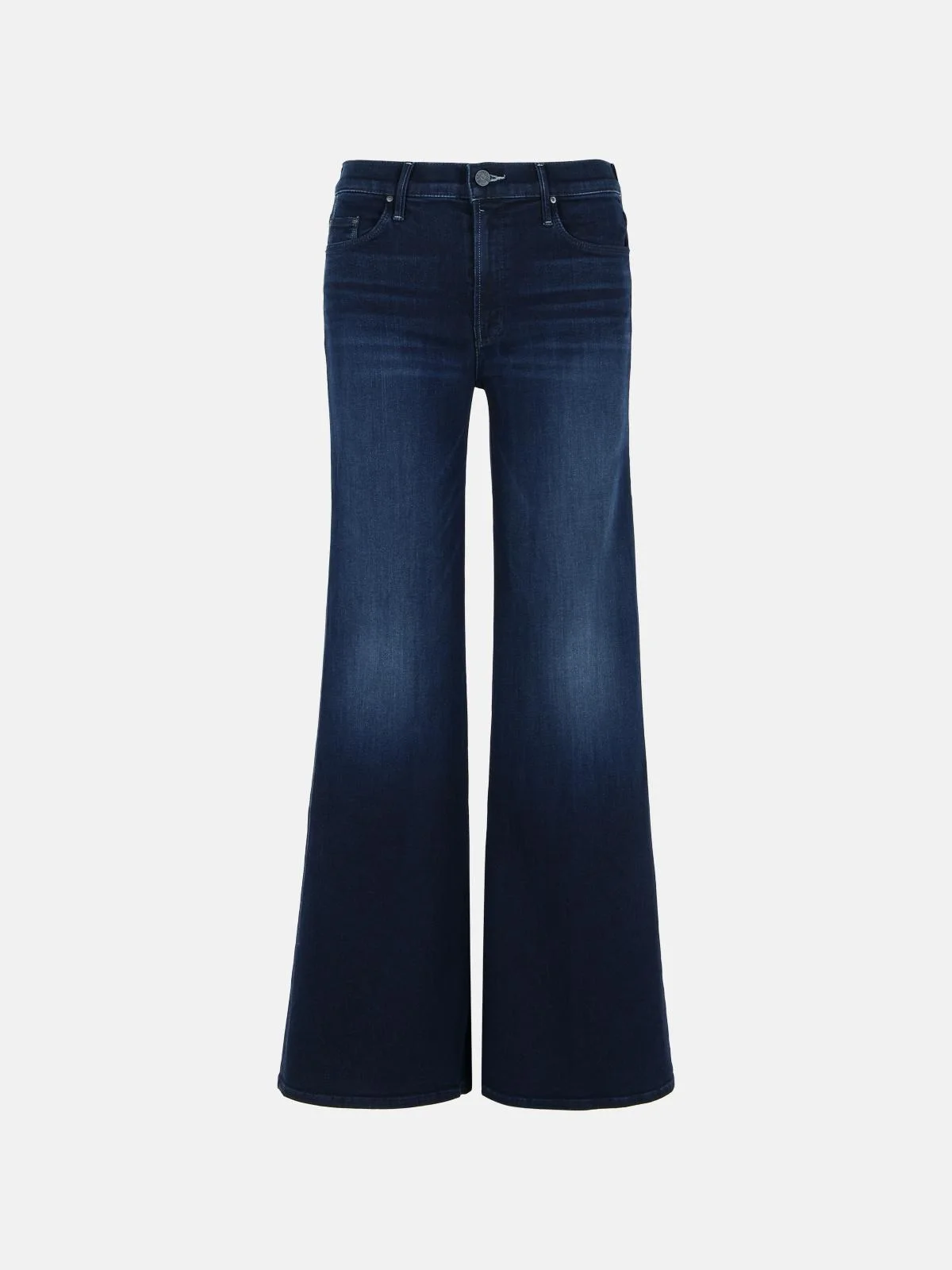 'THE TWISTER SNEAK' DARK BLUE COTTON JEANS - 1