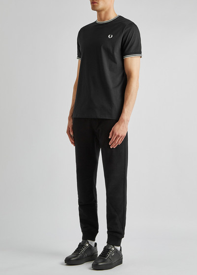 Fred Perry M1588 black cotton T-shirt outlook