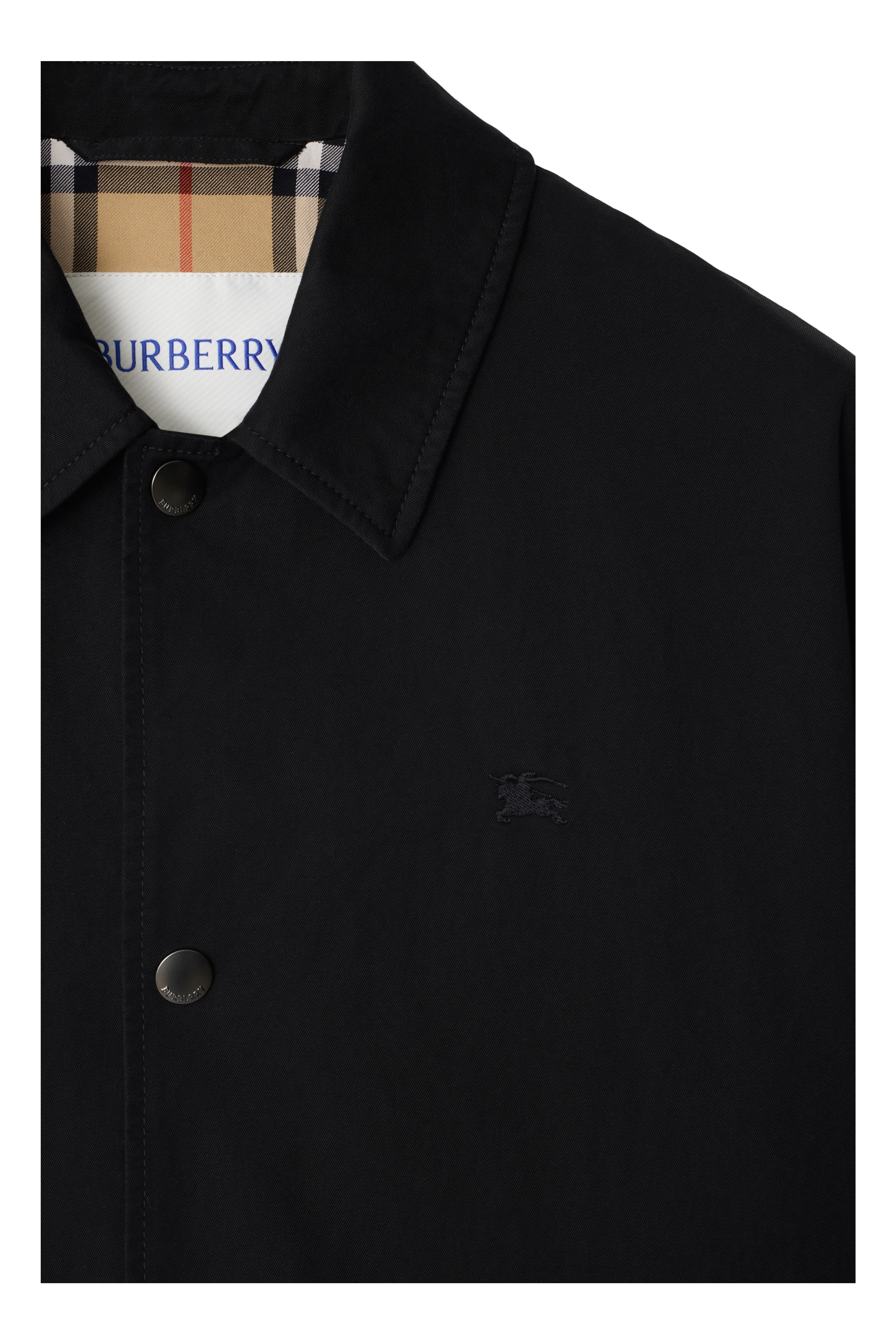 burberry Gabardine Coach Jacket in Black at Nordstrom - 6