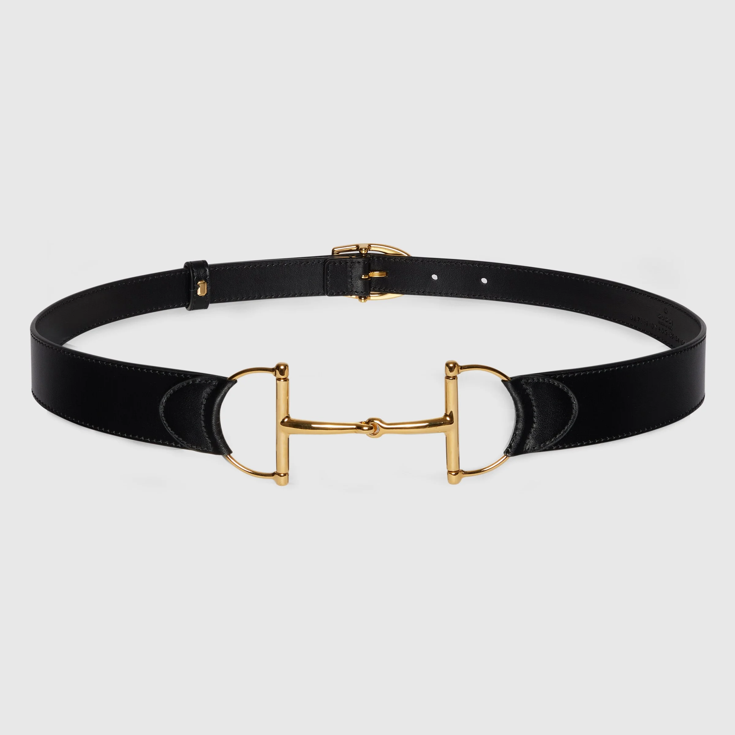 Belt with oversized Horsebit - 1