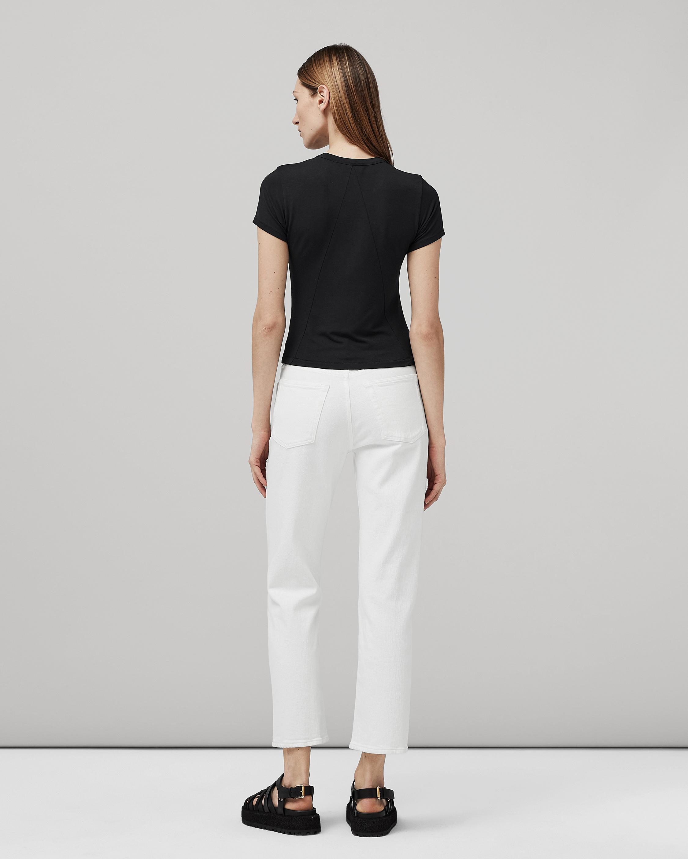 rag & bone Harlow Straight - Optic White Mid-Rise Vintage