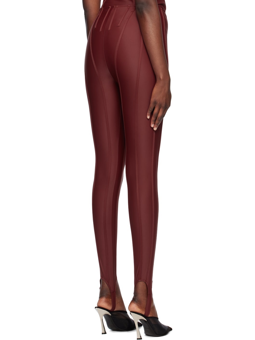 Red Corseted Leggings - 3