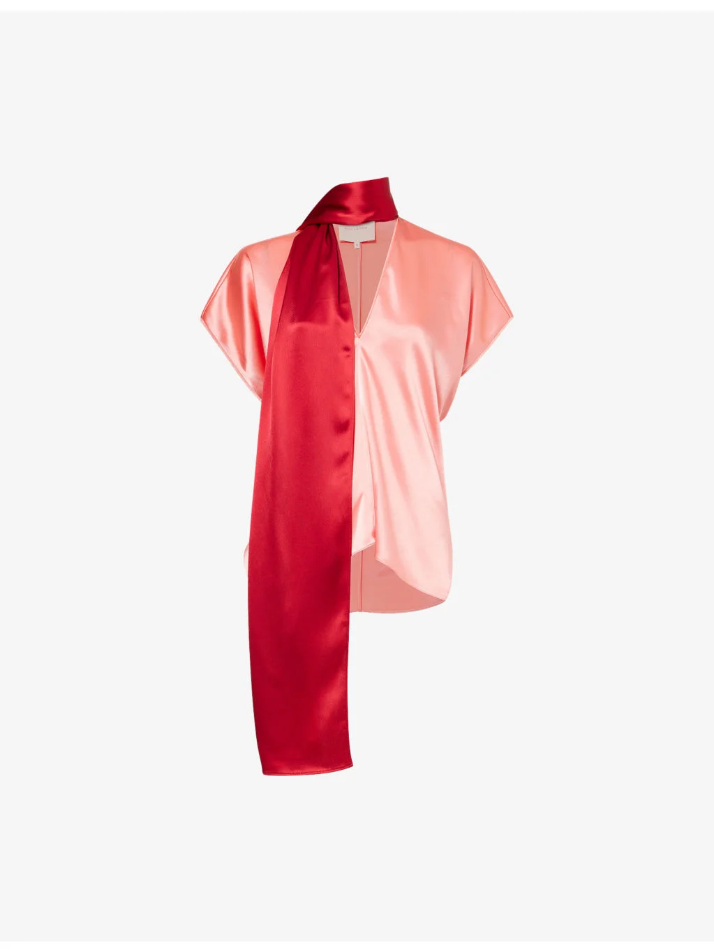 Nava Scarf-Neck Satin Top - 1